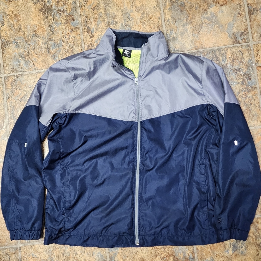 Mens STARTER Windbreaker Training Jacket Sz XL